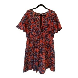 SHEIN Curve Floral Romper Size 3X